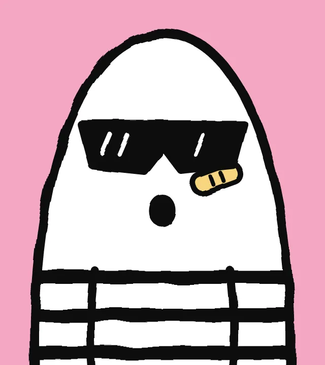 손떨림 필터를 건 캐릭터. 같은 그림인데 윤곽선이 조금씩 울퉁불퉁하다.